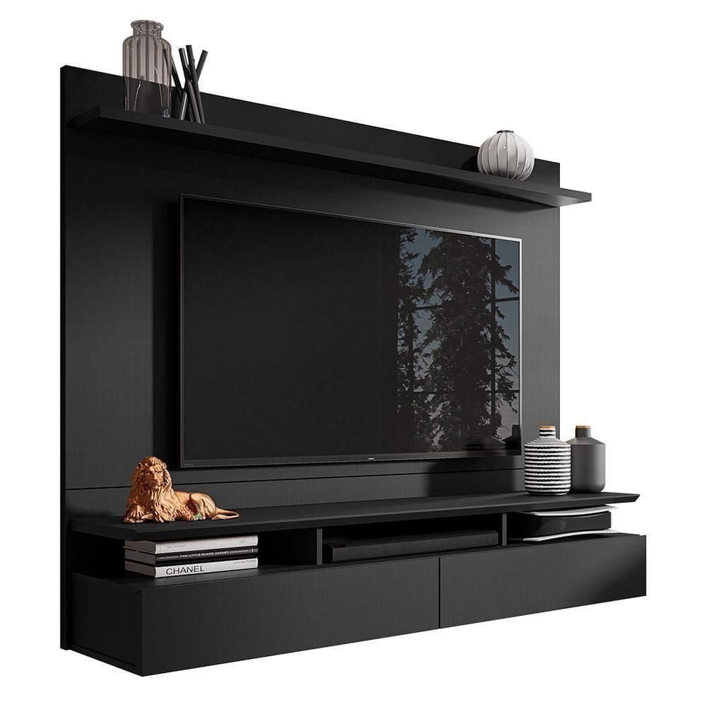 Home Suspenso Noruega Preto Para Tv Até 55” - Móveis Leão Preto