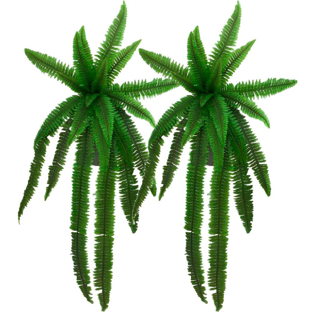 Kit 2 Planta Artificial Samambaia Ornamental Exótica 1,10M