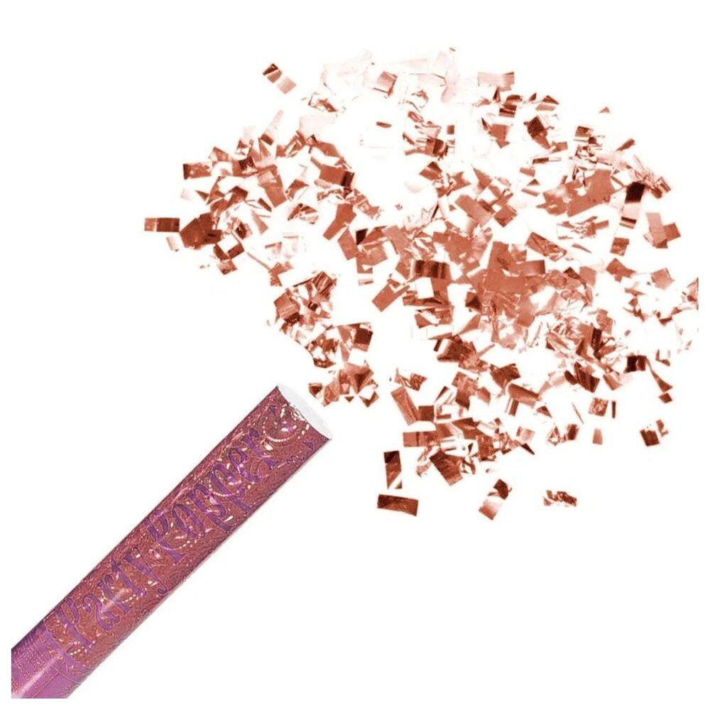 Kit 2 Lança Confete Rose Gold 60cm