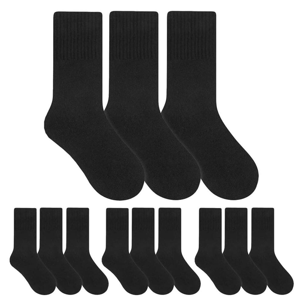 Kit 12Pares de Meia Cano Longo Masculina