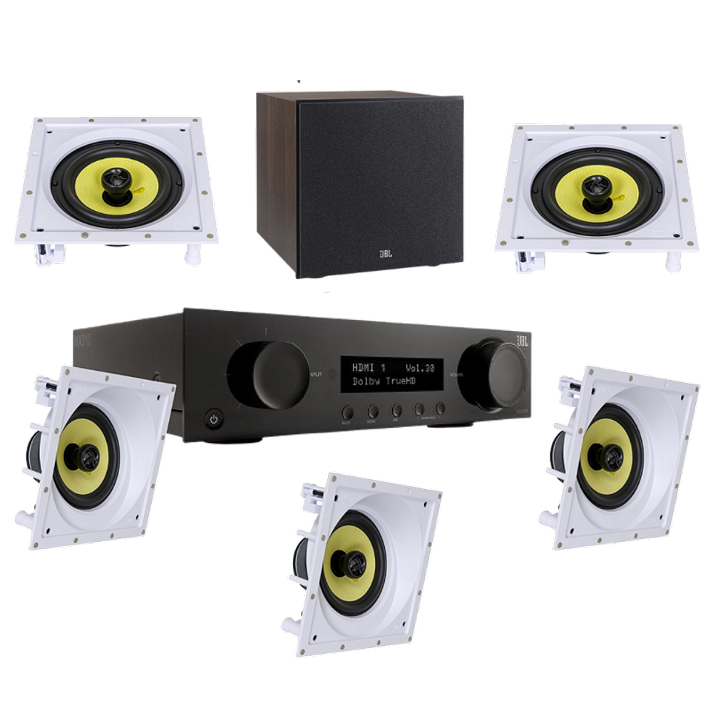 Kit 5.1 JBL Receiver MA510 + 3 Cxs Ci6SA + 2 CI6S + Sub 200P