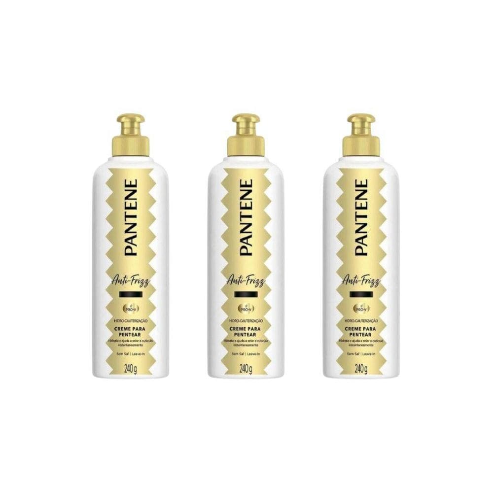 Creme Pentear Pantene 240G Hidrocauterizaçao-Kit Com 3Un