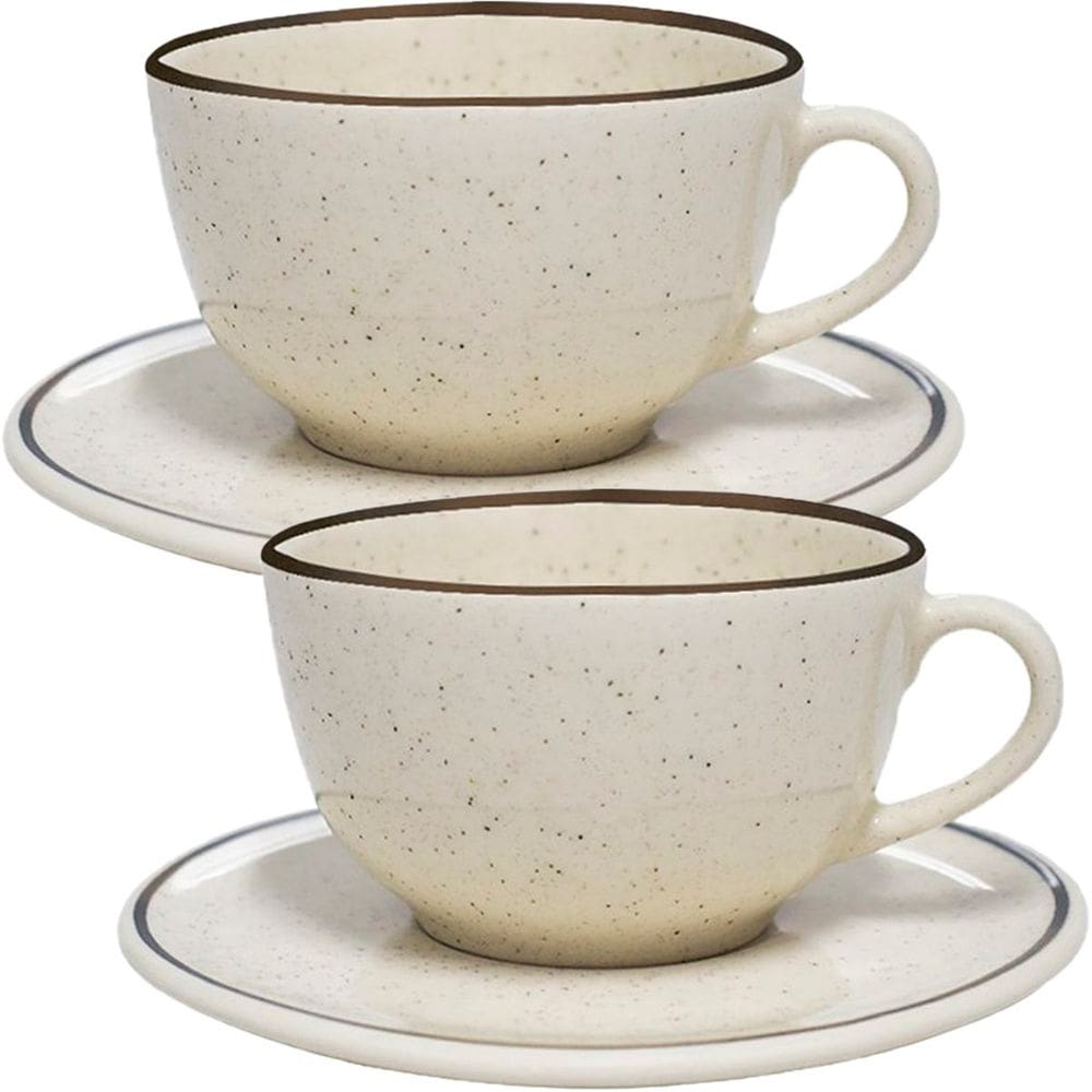 Kit Jogo De Xicaras 6Pçs 6 Pessoas Unni Brisa Oxford 200ml