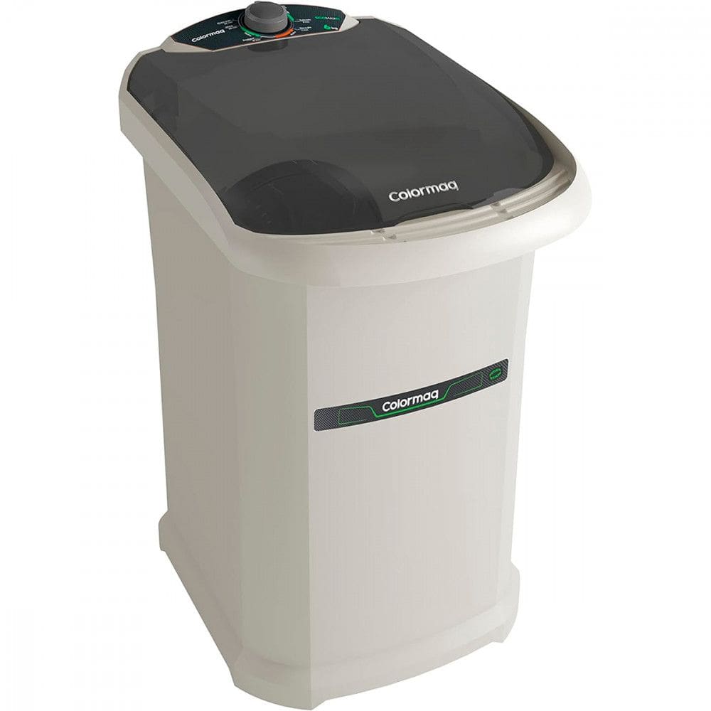 Máquina de Lavar Roupa Colormaq Ecomax Semi-Automatica Tanquinho Branco 220V 6kg