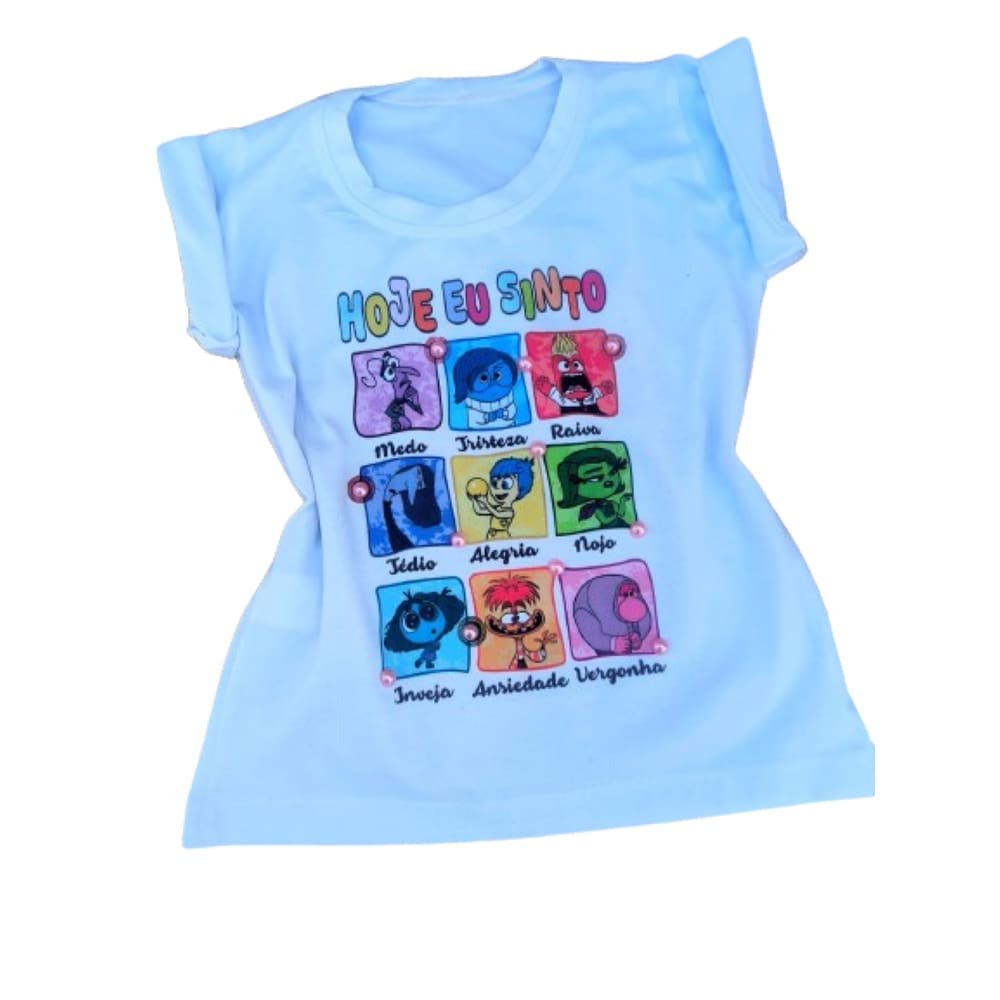 Blusa infantil menina T-Shirt - Divertidamente - Stitch