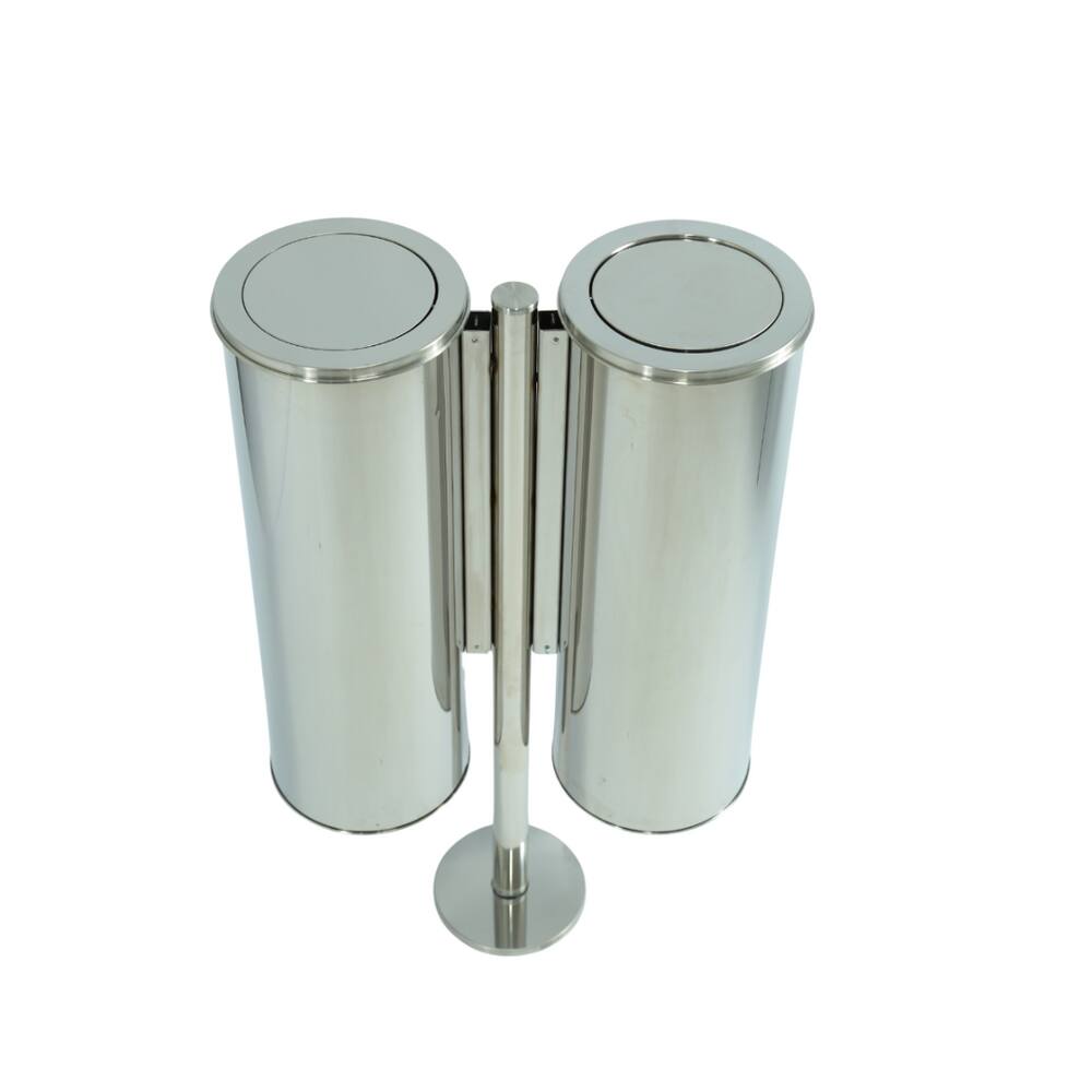 Lixeira Externa Dupla 25L com Aro Basculante