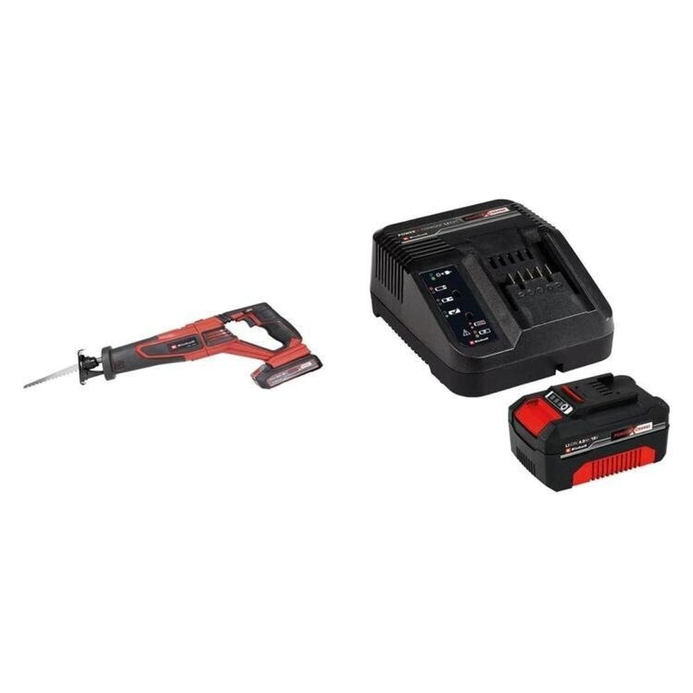 Serra Sabre À Bateria Te-ap 18/28 Li Bl - Solo e 1 Kit Carregador Bivolt com Bateria 18v 4,0ah Pxc Vermelho