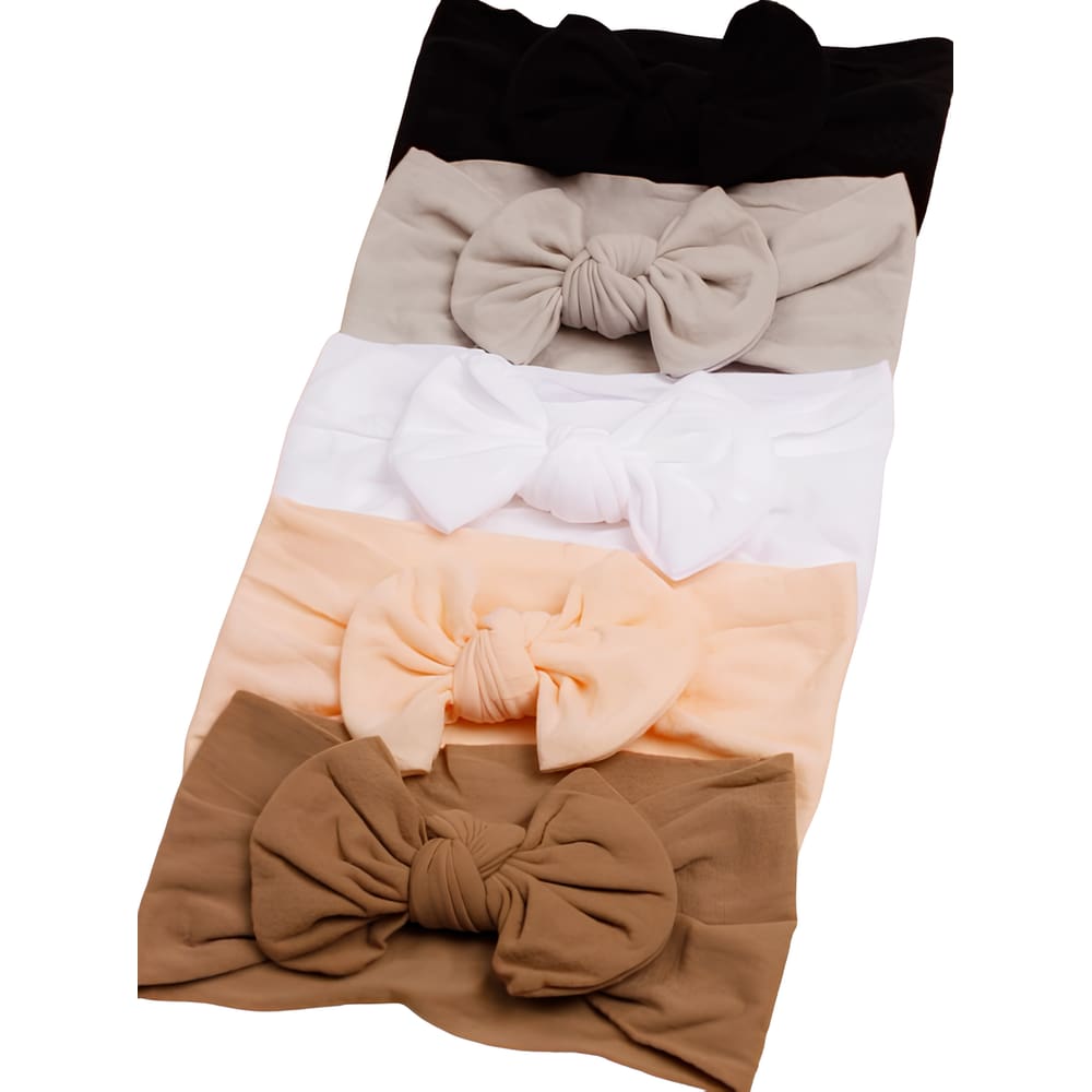 Laços de Cabelo Bebê Acessórios Infantil Turbante Kit c/5