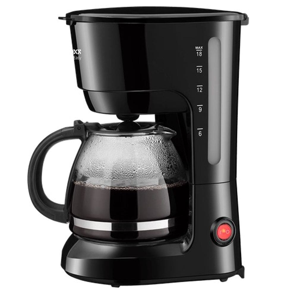 Cafeteira Elétrica Lenoxx 18 Cafés Easy Black com Jarra de Vidro 220v