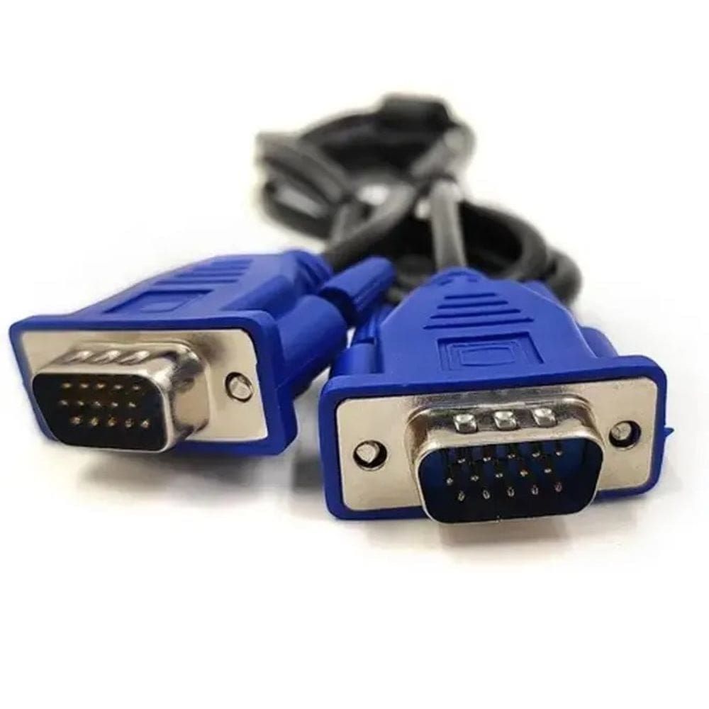 Cabo Vga Macho + Vga Macho 10m Preto 28awg C/ Filtro