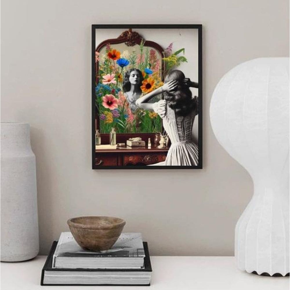 Quadro Decorativo Penteadeira Vintage 45X34Cm