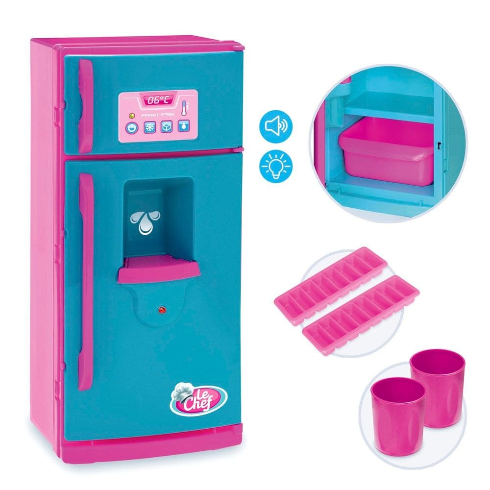 Brinquedo Mini Geladeira Le Chef Som e Luz