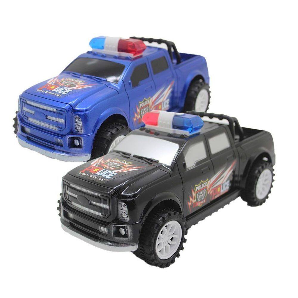 Kit 2 Brinquedo Camionetas Carrinho De Policia Fricção