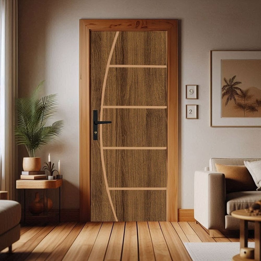 Folha de Porta de Madeira 210x80cm Duraplac Marrom
