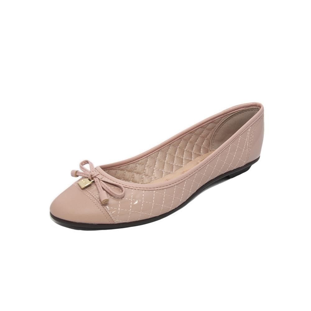 Sapatilha Feminina Moleca REF: 50271407 VERNIZ-NAPA