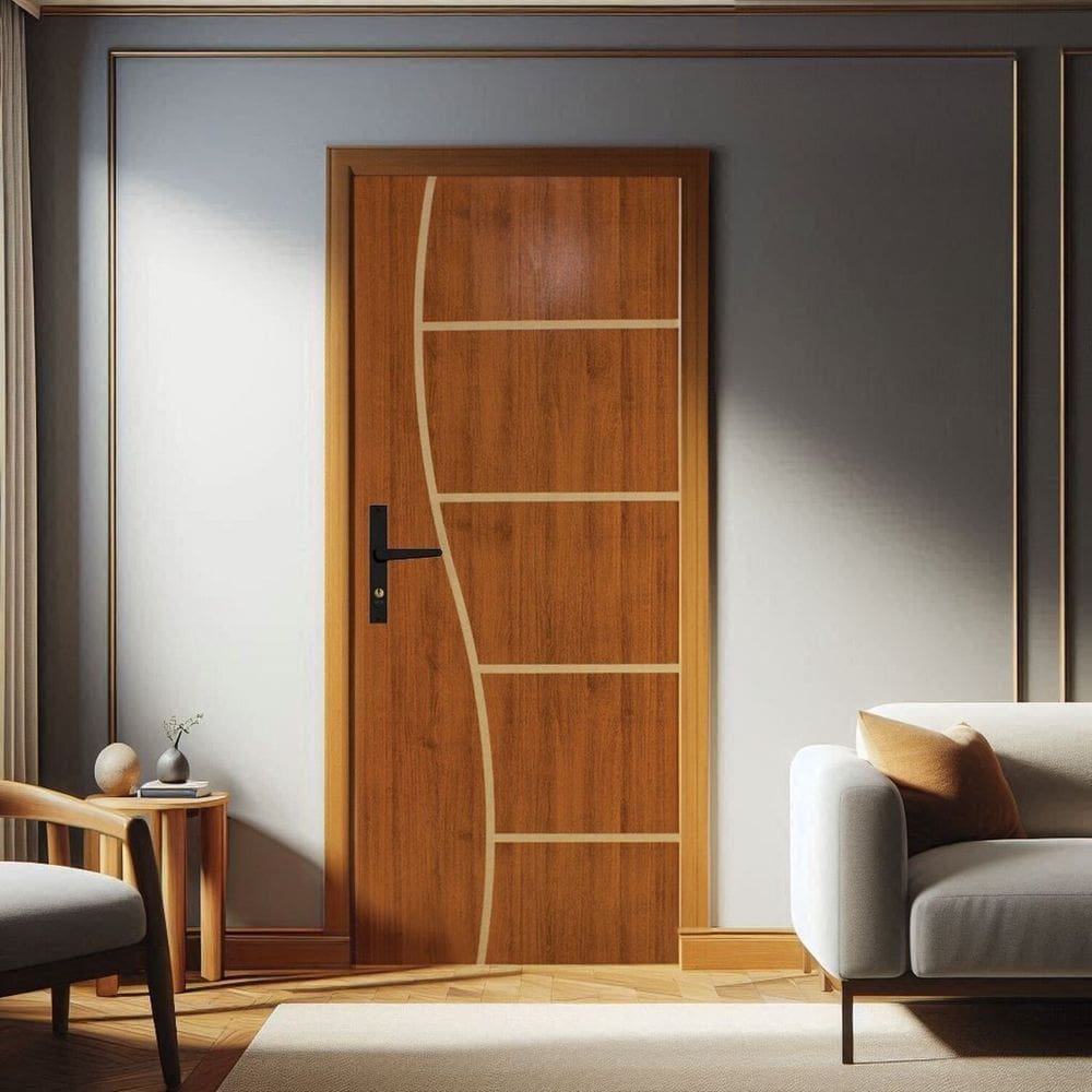 Folha de Porta de Madeira 210x60cm Duraplac Marrom