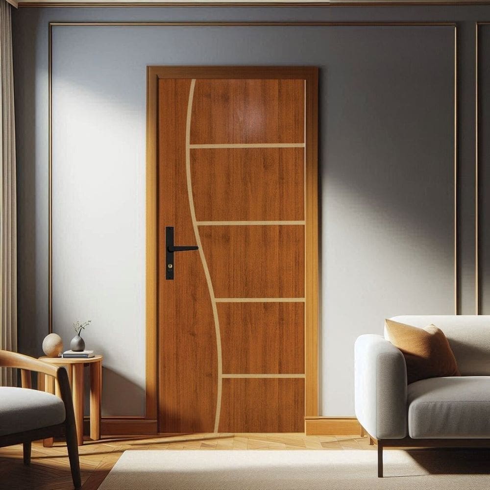 Folha de Porta de Madeira 210x70cm Duraplac Marrom