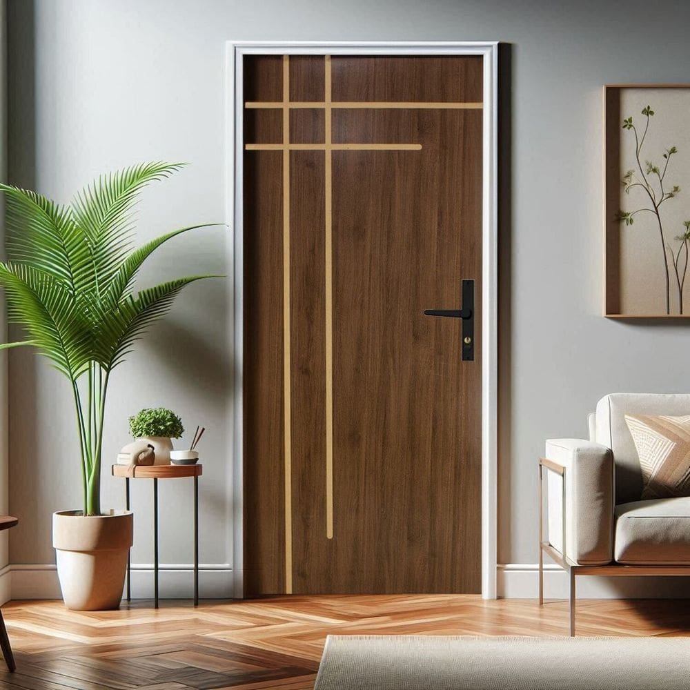Folha de Porta de Madeira 210x80cm Duraplac Marrom