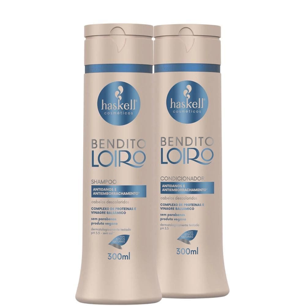 Kit Haskell Bendito Loiro Shampoo E Condicionador 300Ml
