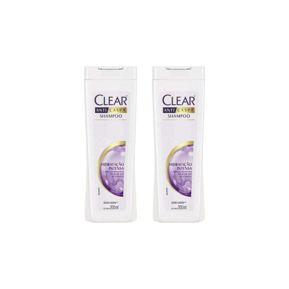 Shampoo Clear 200Ml Hidrataçao Intensa - Kit Com 2Un