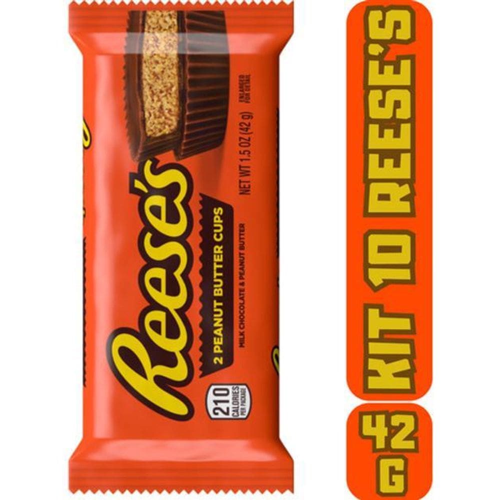 Kit 10 Reeses Butter Cups Chocolate E Pasta Amendoim 42G