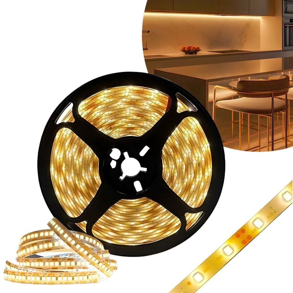 Fita Led Rolo 5M 300 Leds Silicone Iluminação E Decoração