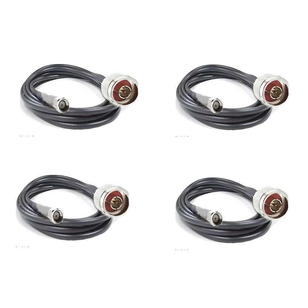 4 Cabos Descida Celular Rgc 58 15Mts Conectores Menor Valor