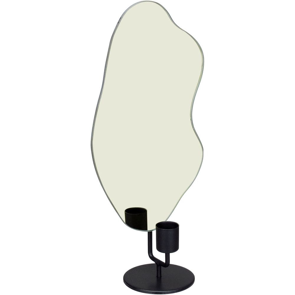 CASTIÇAL DECORATIVO PORTA VELA HOME&CO METAL 31x15x8cm DOURADO