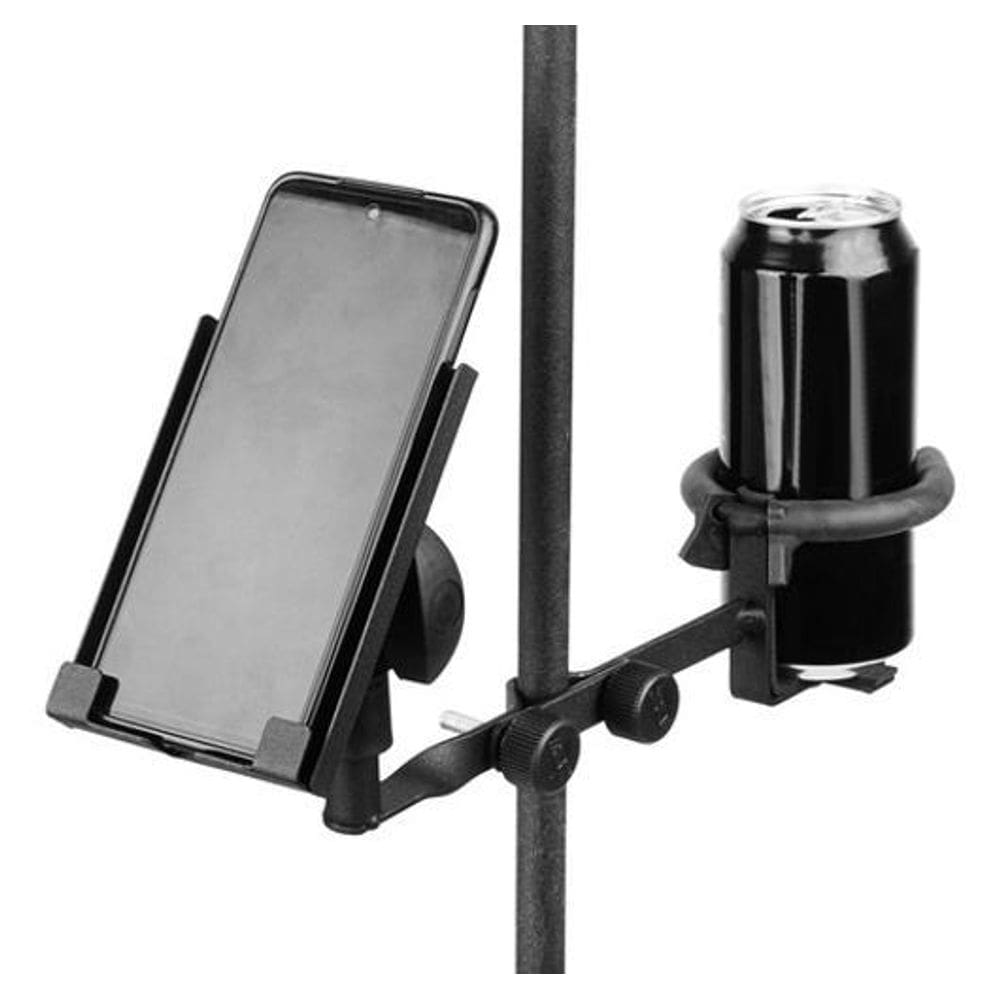 Clamp C16 Suporte Para Celular E Bebida Em Copo Lata Garrafa