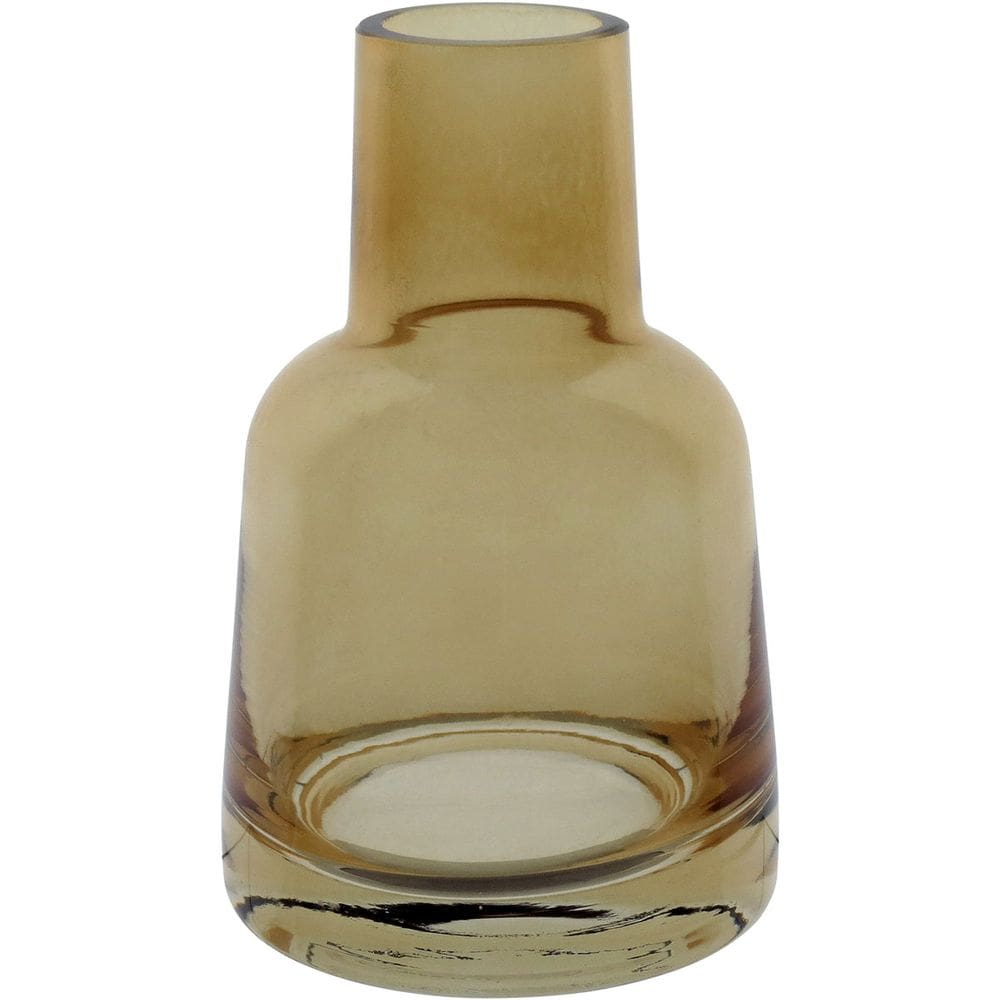 VASO DECORATIVO ENFEITE CASA HOME&CO VIDRO 14x9x9cm ÂMBAR