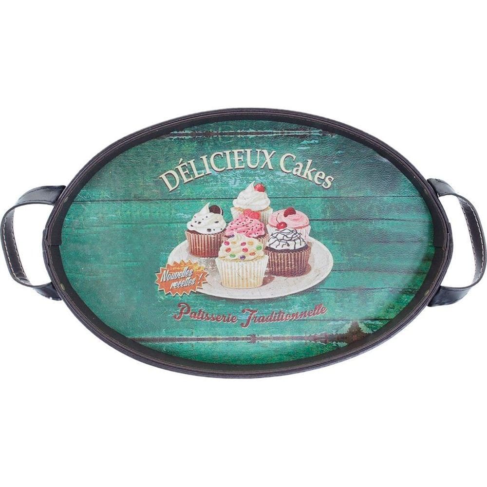 Bandeja Grande Oval Courino Délicieux Cakes 48cm