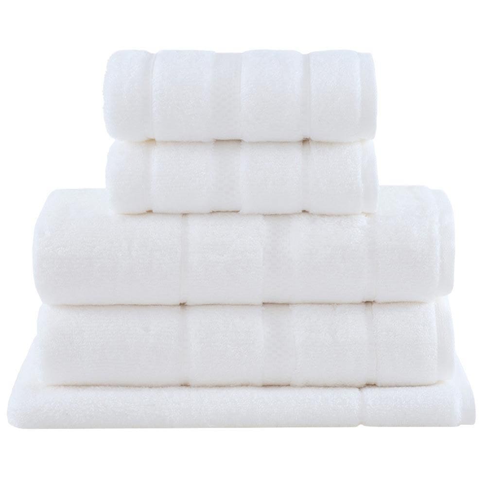 Jogo de Toalhas de Banho com 05 Peças Vison Dual Air Branco - Buddemeyer