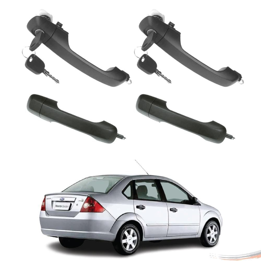 Kit 4 Maçanetas Extr Completo C/ Chave Fiesta G2 02 A 14 - UN / 4 [F103]