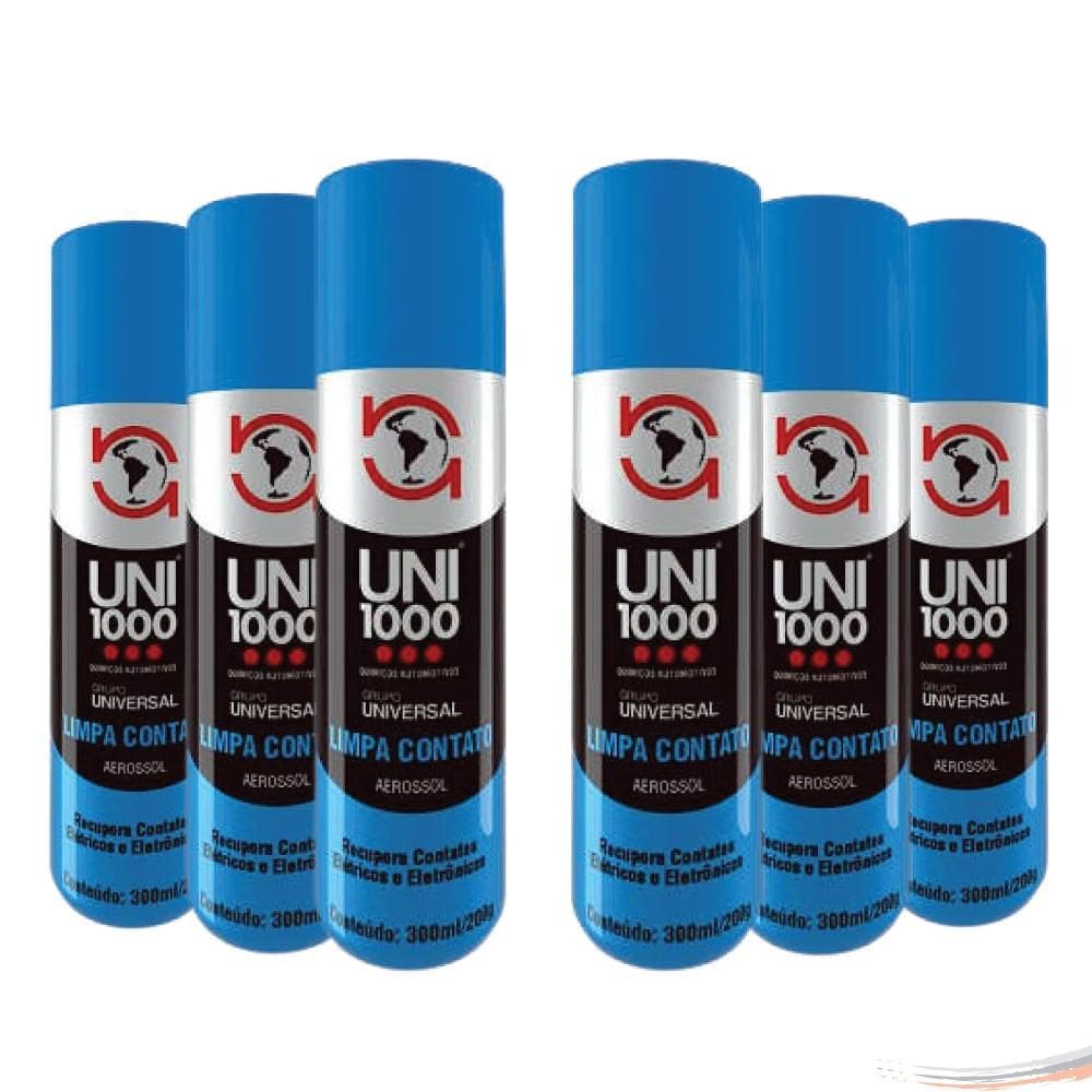 Limpa Contato Elétrico E Eletrônicos Spray 300 Ml 6 Unidades - UN / 6 [F103]