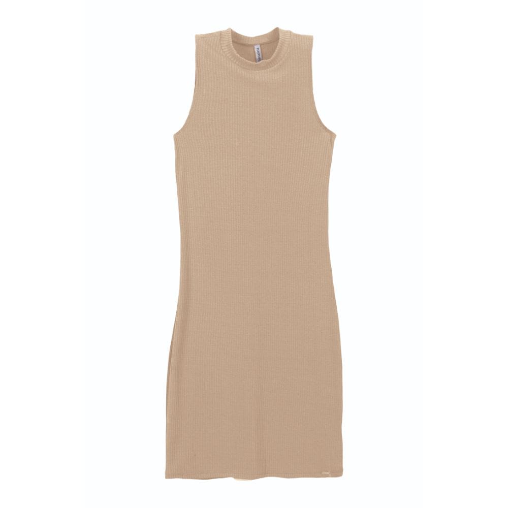 Vestido Feminino Canelado Sem Manga Marialicia Ref. 52111