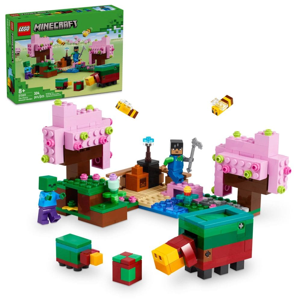 Blocos de Montar - Minecraft - O jardim em flor de cerejeira - LEGO DO BRASIL