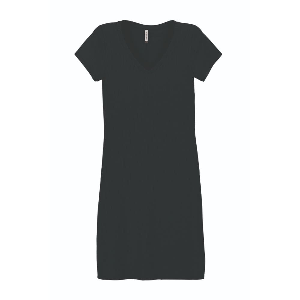 Vestido Manga Curta Canelado Marialicia Ref. 52083