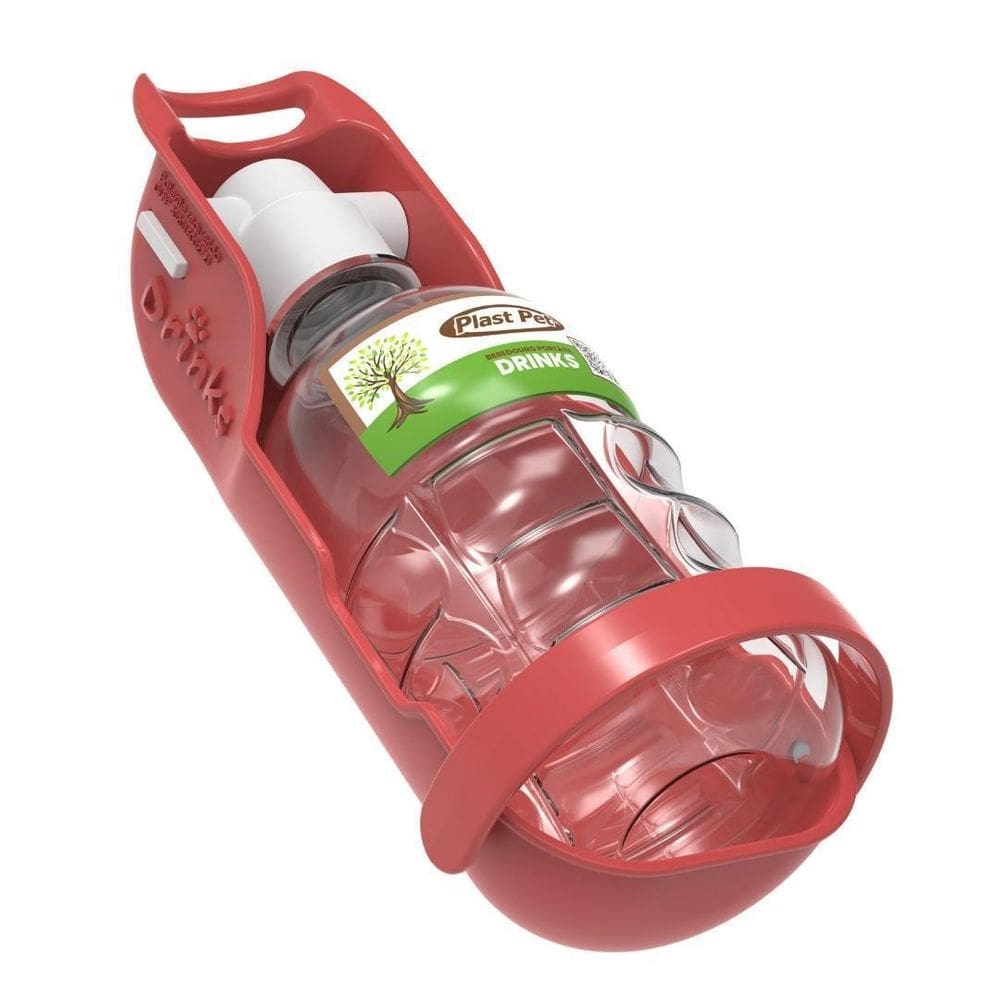 Bebedouro Portátil Pet Eco Pet Drinks 300Ml - Vermelho