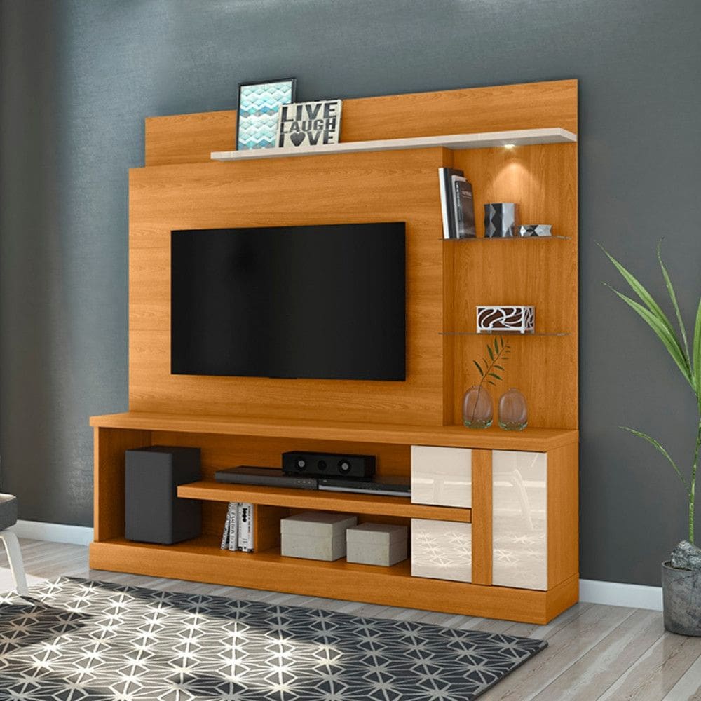 Estante Home para TV até 55 Polegadas 1 Porta Alan Madetec