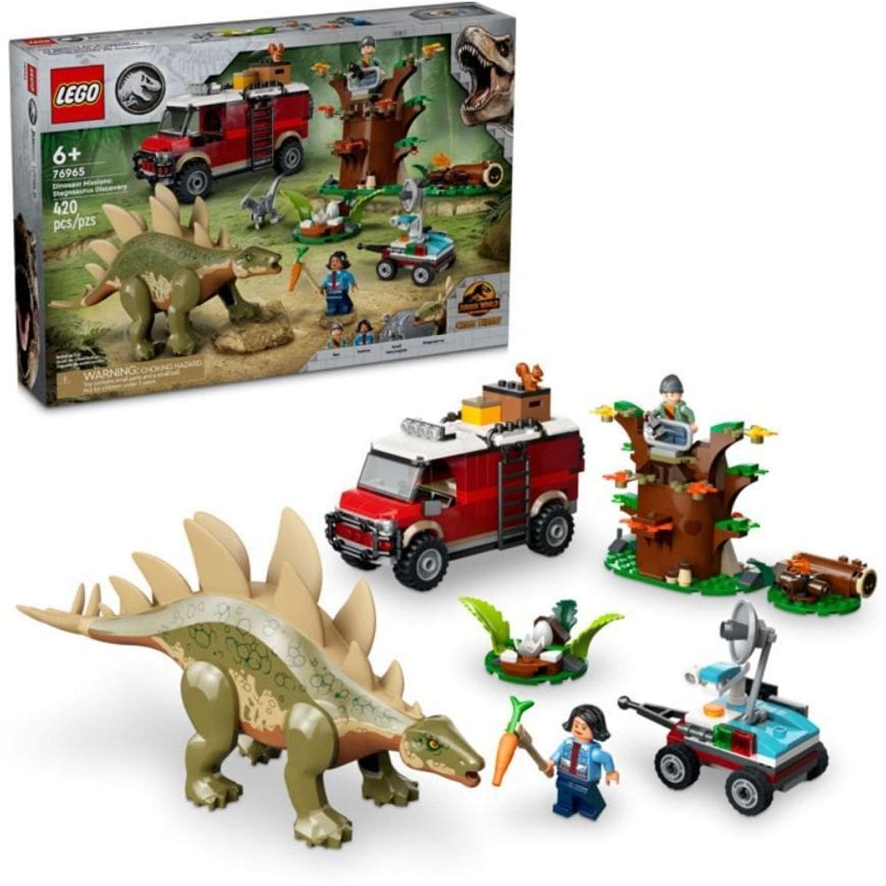 Conjunto Construção De Descoberta Estegossauro - Lego 76965