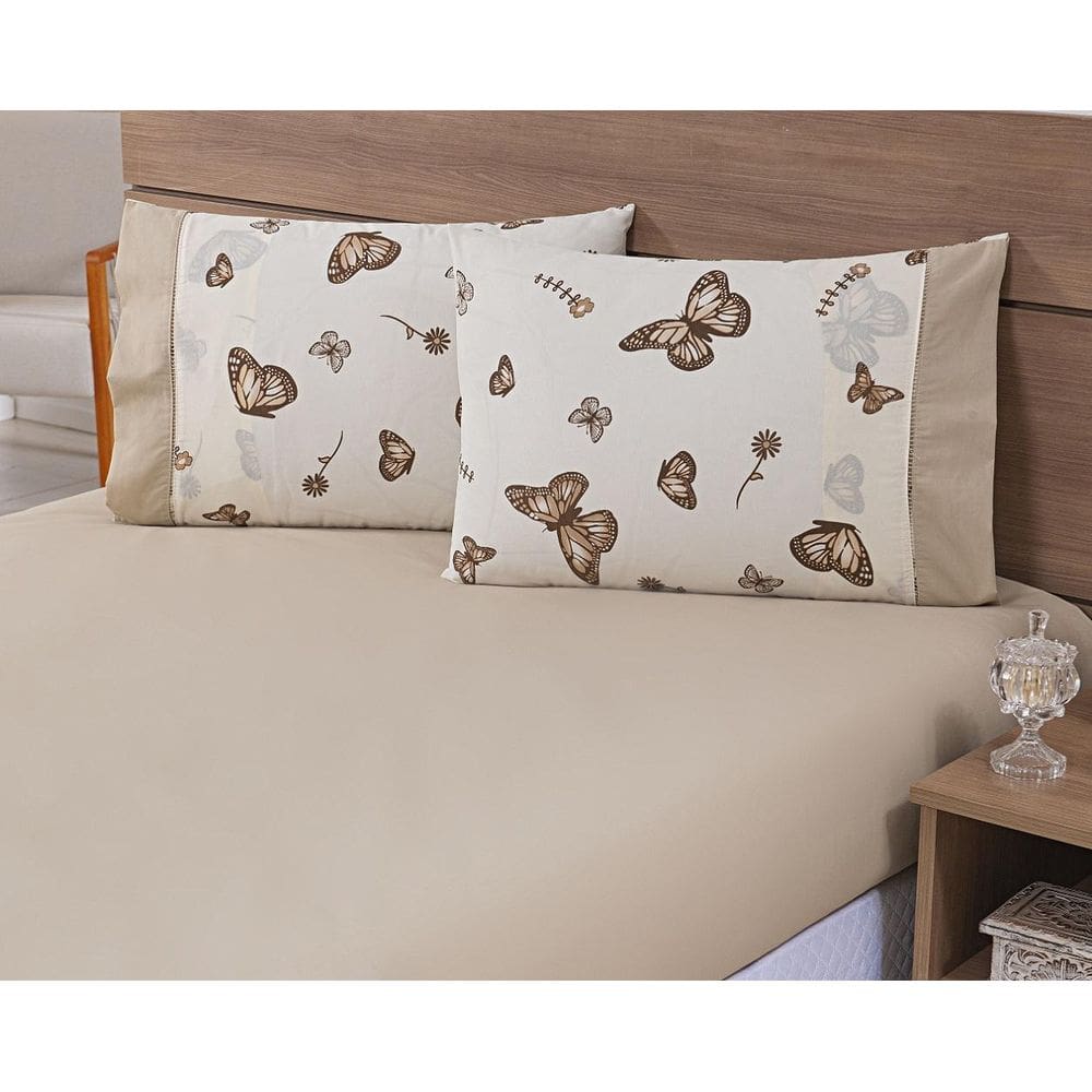 Par Fronhas Avulsas 80X60Cm Percal 100% Algodão 180 Fios