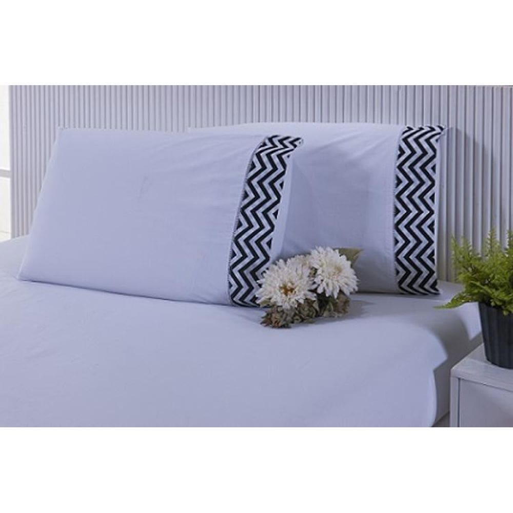 Jogo Lençol Solteiro King 2 Peças 2,03X0,96X25Cm 180 Fios