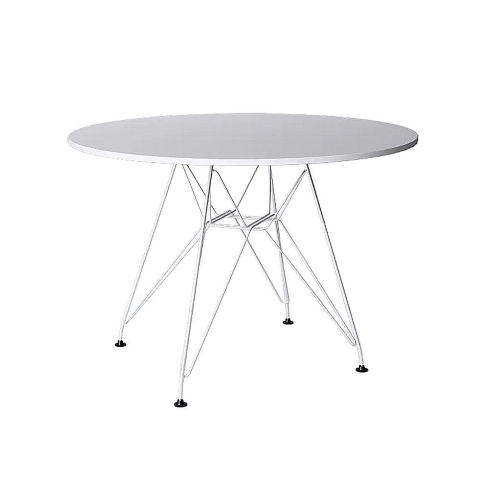 Mesa de Jantar Eames Redonda 110cm Up Home Branco