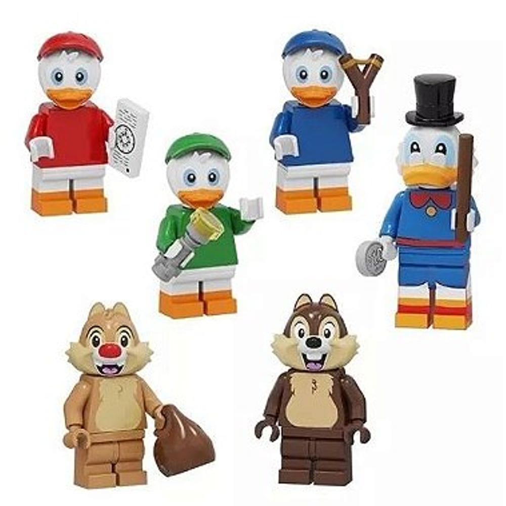 Kit Bonecos Ducktales Tio Patinhas Blocos De Montar