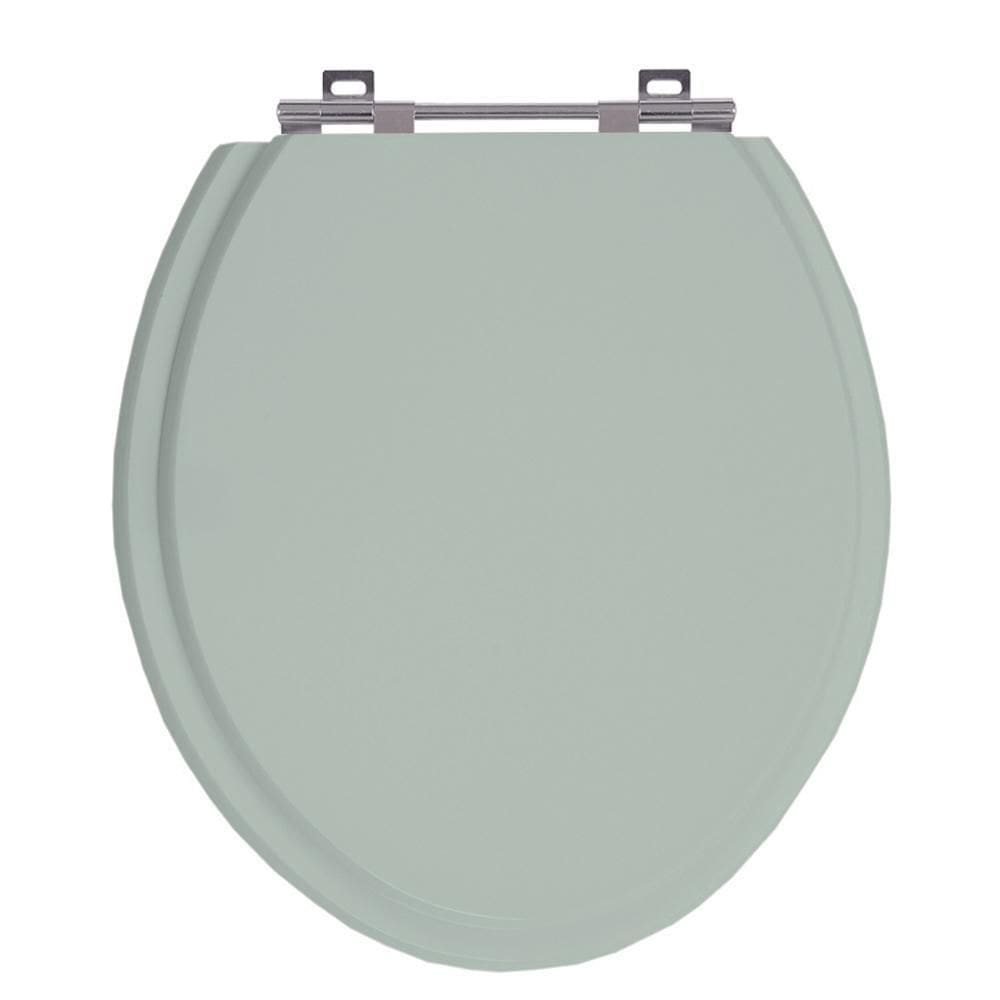 Assento Sanitário Universal Vaso Oval Verde Malva Em Mdf
