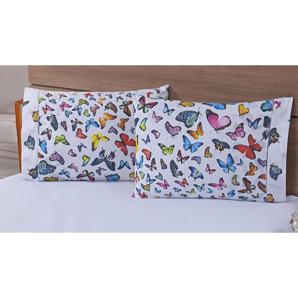 Par Fronhas Avulsas 80X60Cm Percal 100% Algodão 180 Fios