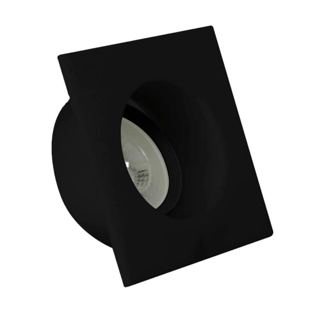 Spot de Embutir Quadrado Avant Confort 5W 4000K Preto Fosco