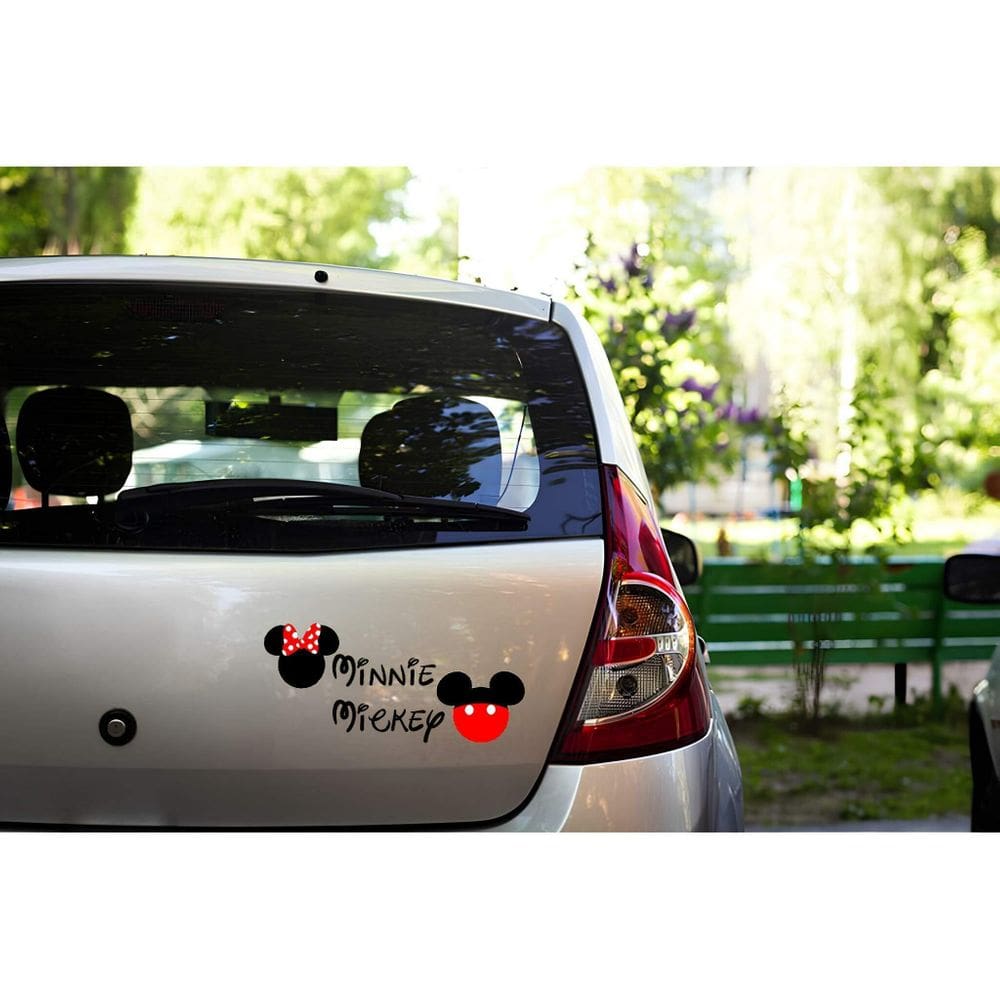 Adesivo De Carro Minnie E Mickey Mod03