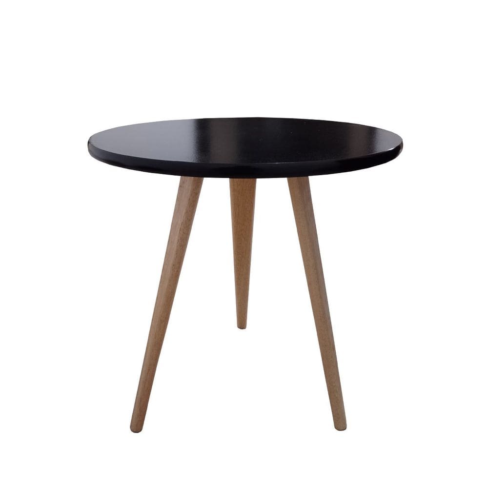 Mesa Lateral de Canto e Apoio Redonda Pé Palito Nina 44 cm