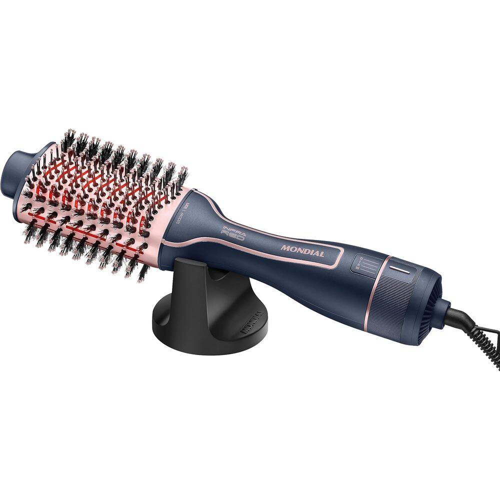 Escova Secadora Mondial InfraRed Azul Golden Rose 1200W Bivolt ES-01-IR